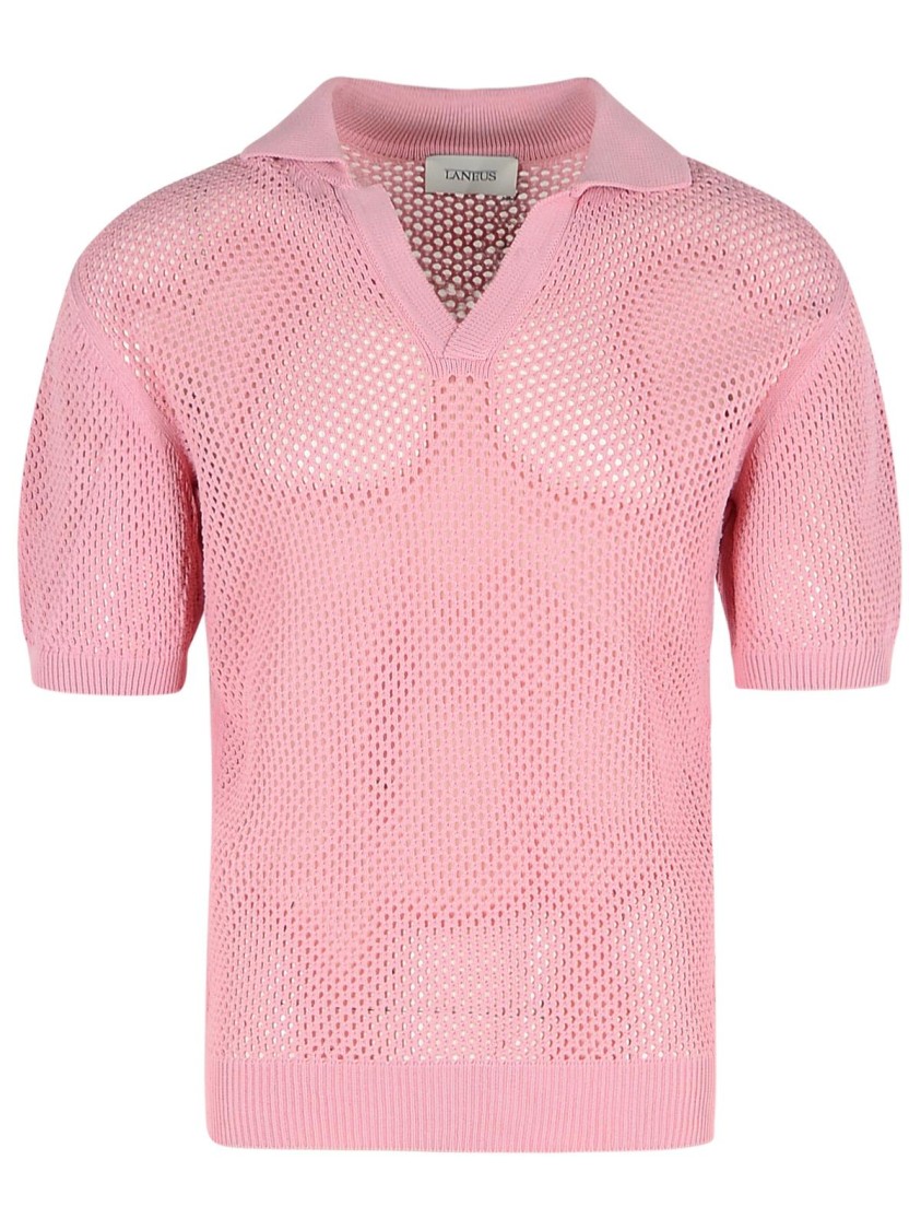 Laneus Pink Viscose Blend Sweater In Pink