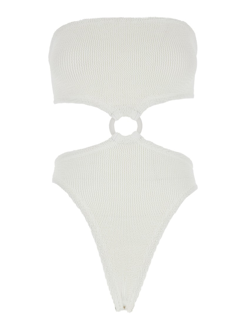 Hunza G Jerry' White Sleeveless Swimsuit