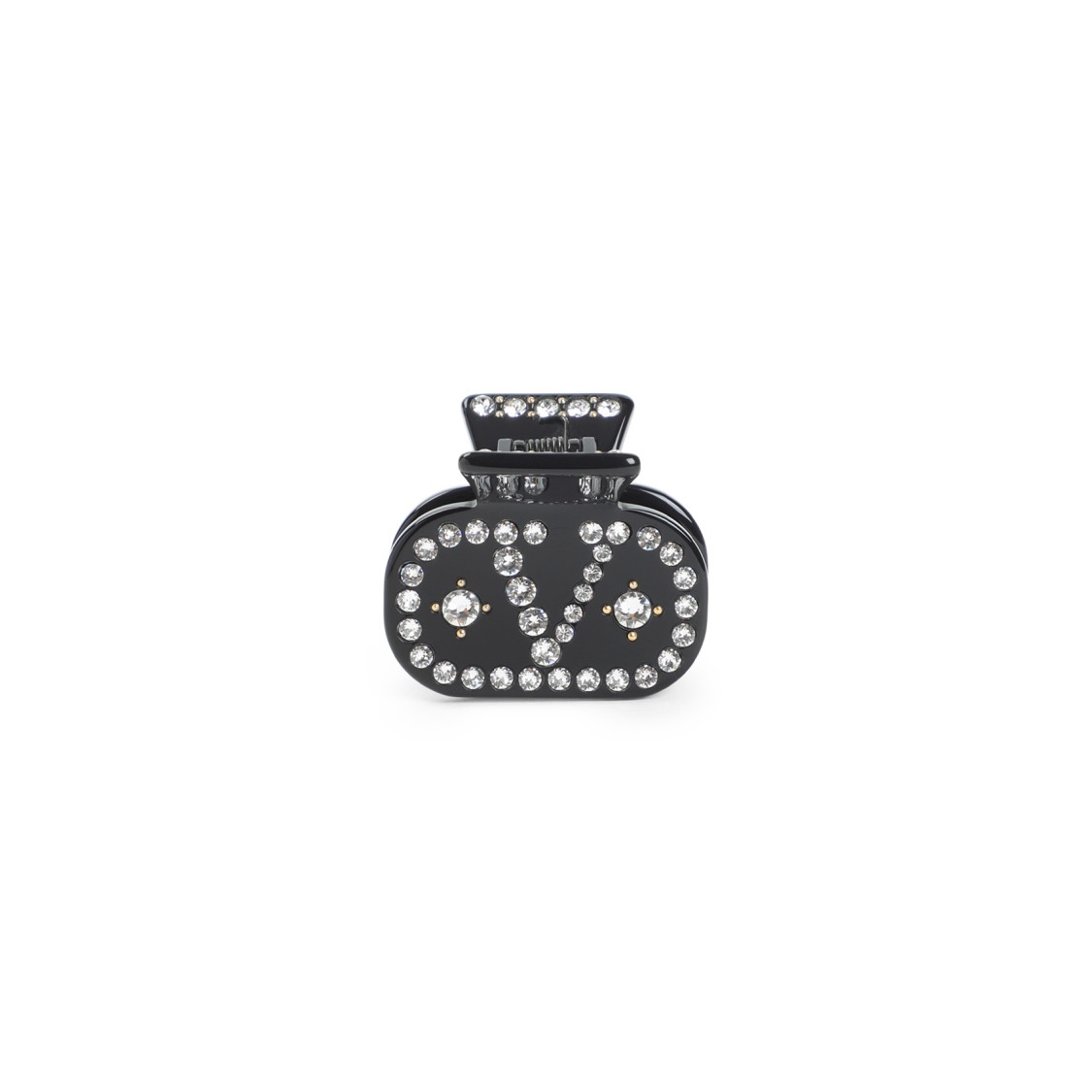 Valentino Crystal Decorative Hair Accessories In Gray
