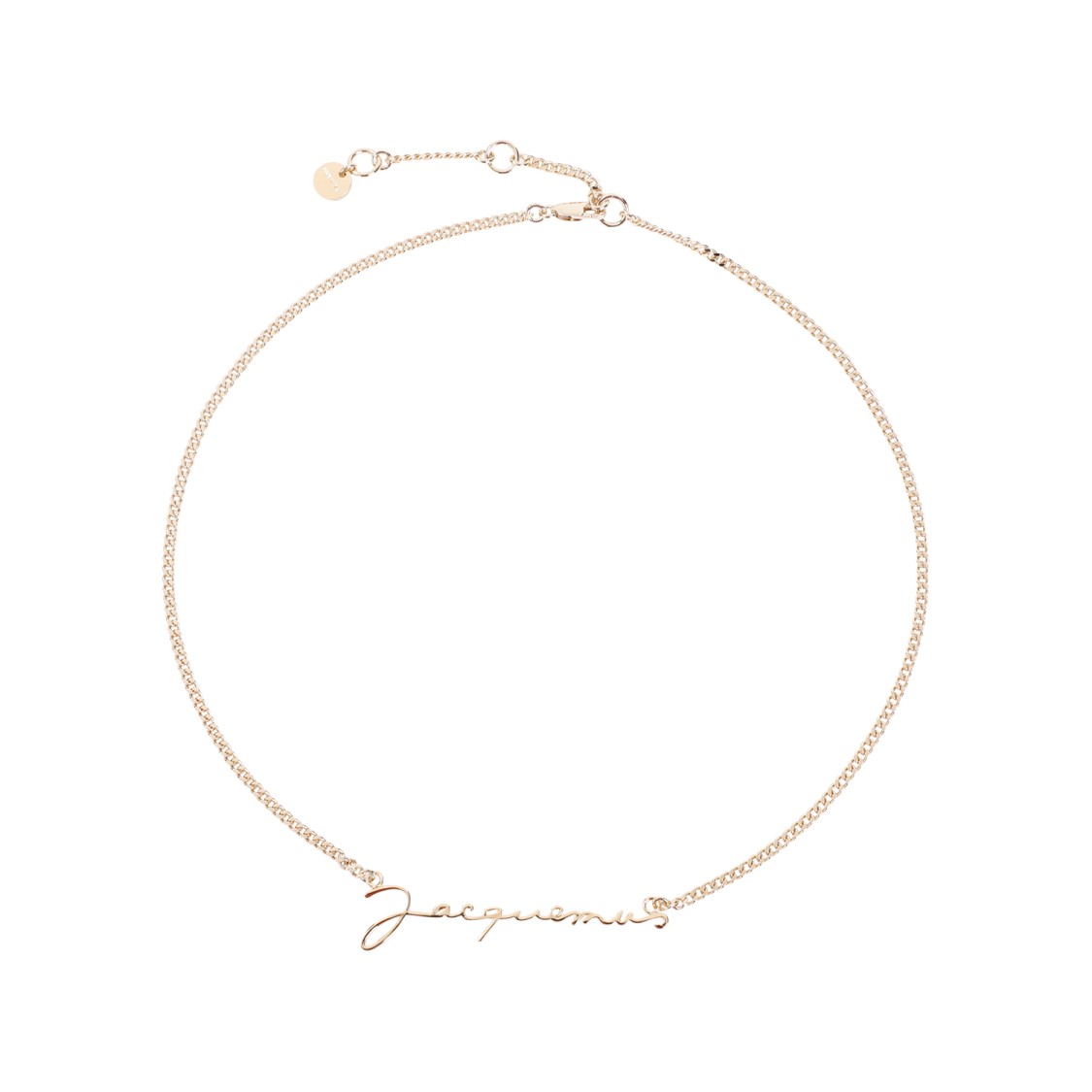 JACQUEMUS JACQUEMUS GOLD-TONE FINE CHAIN NECKLACE 