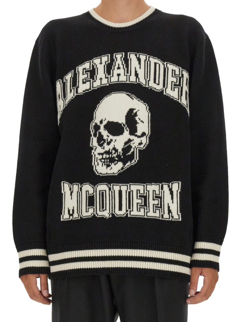Alexander Mcqueen Alexander Mc Queen Skull Sweater In Black