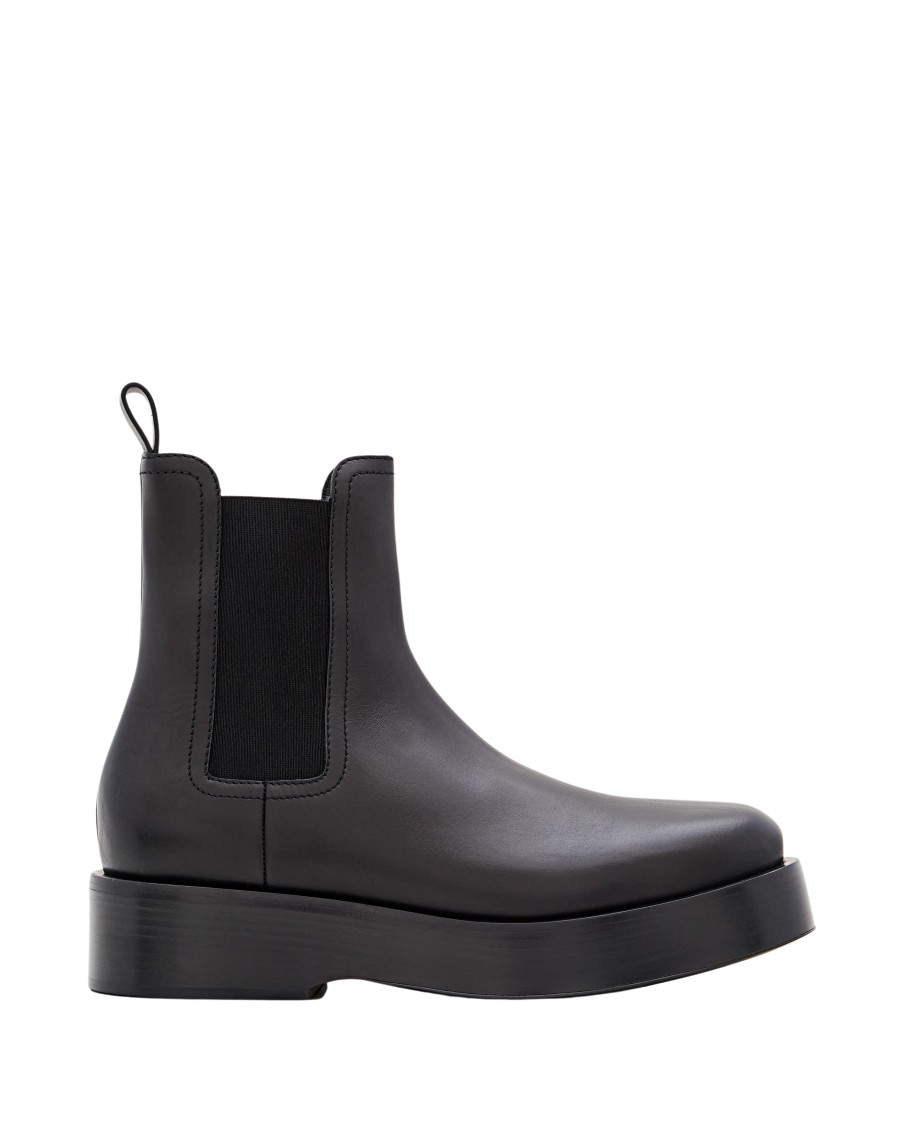 Bottega Veneta Torino Chelsea Ankle Boots In Black