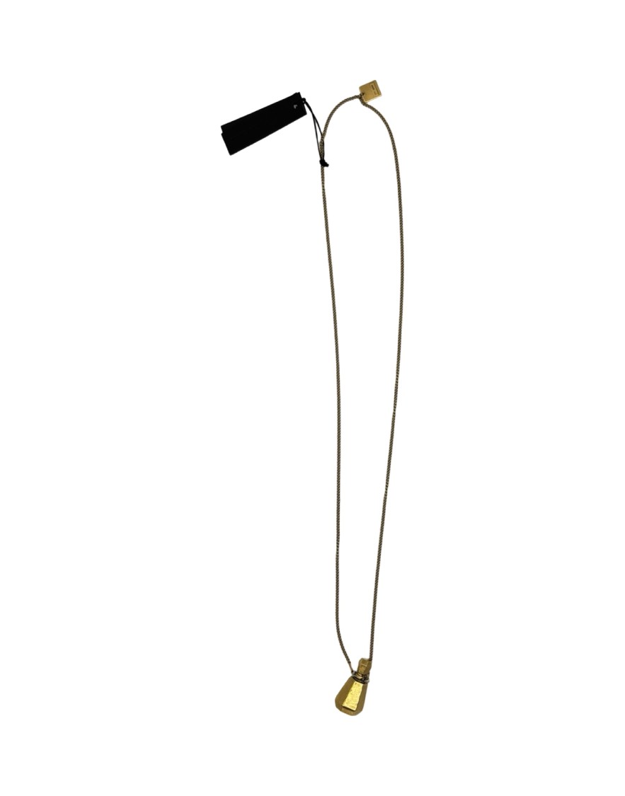 Goti Long Necklace With Gold-plated Geometric Pendant In Gold