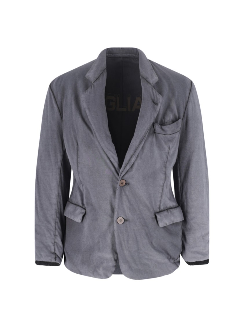 Magliano Jacket With Front Pockets And Notch Lapel In Grey