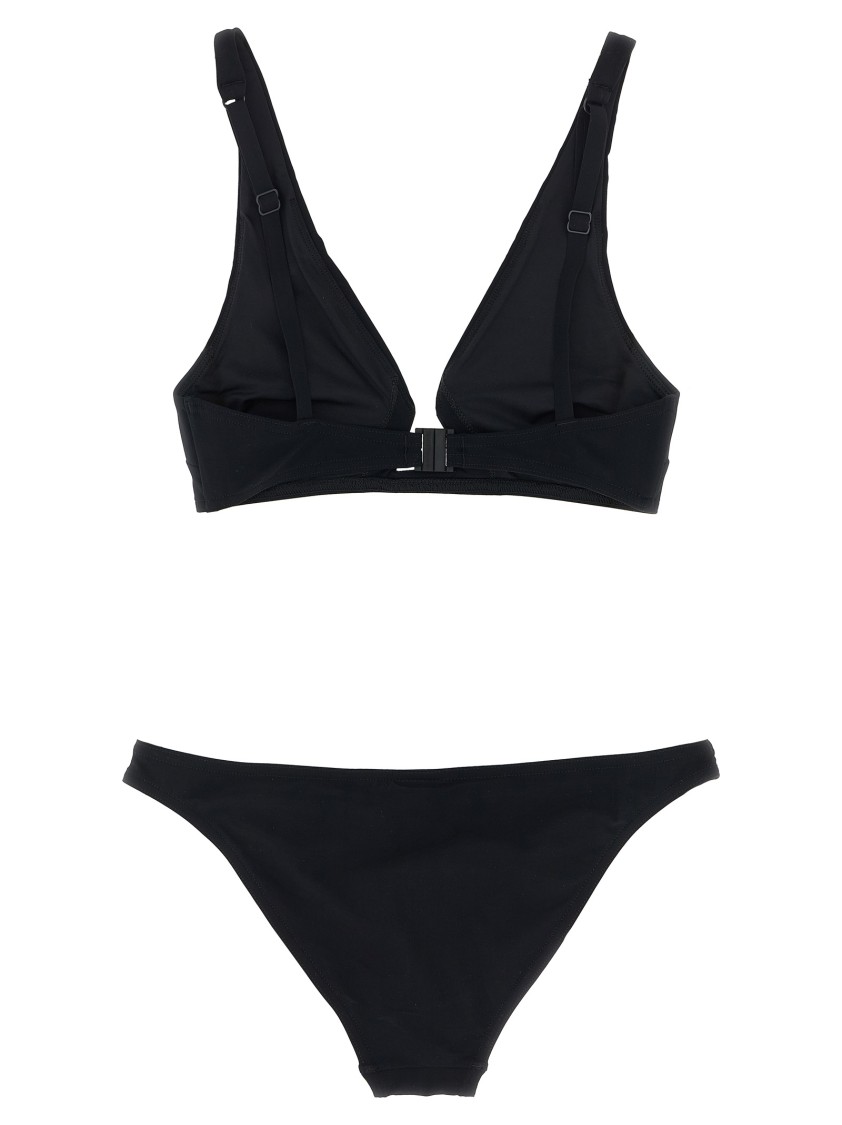 Zimmermann Rhiannon Wire Front Bikini Set In Black