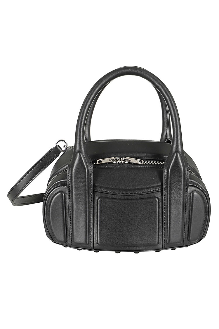 Alexander Wang Women Black Nappa Leather Roc Small Handbag In Black