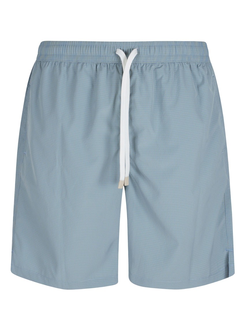 Shop Eleventy Classic Blue Swimwear With Adjustable Drawstring