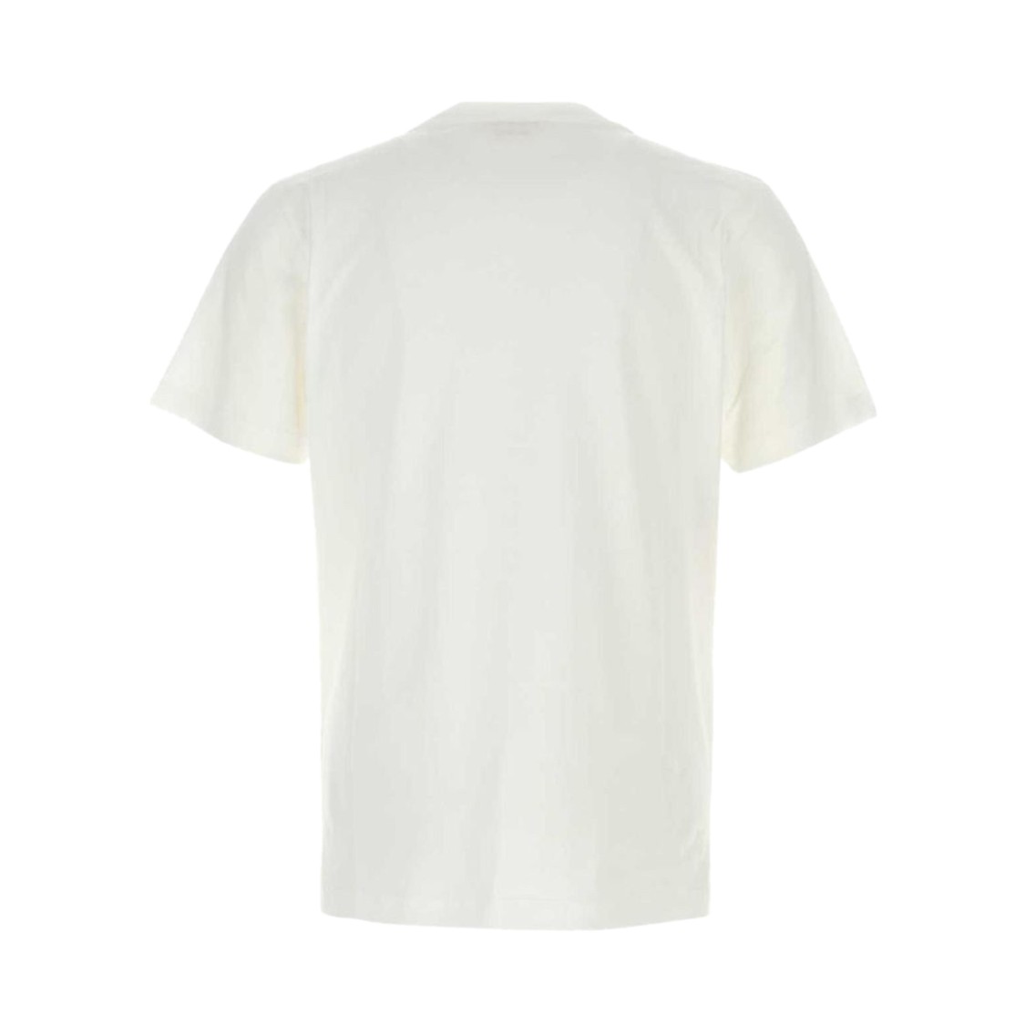 Shop Marni Minimalist White Crew Neck T-shirt With Logo Detail