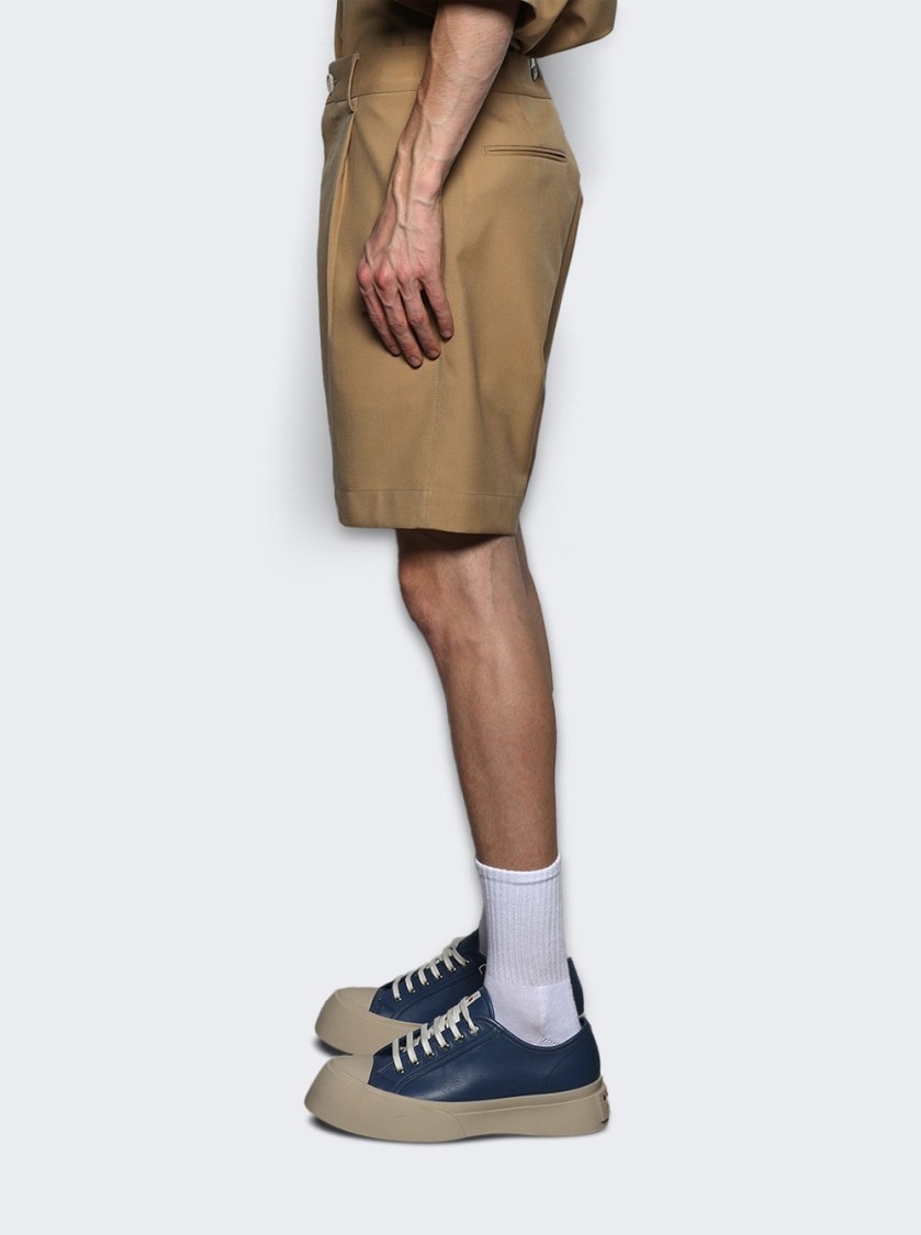 Shop Marni Tailored Shorts Beige In Brown