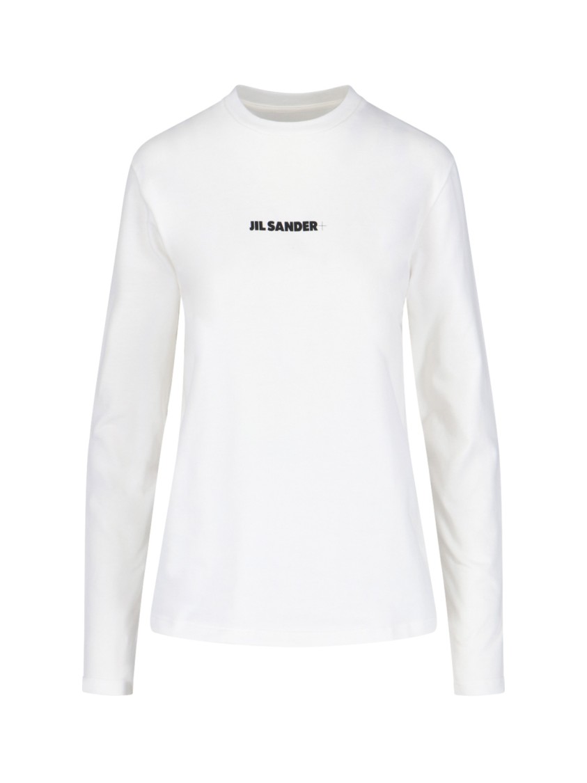 Shop Jil Sander Logo T-shirt – White