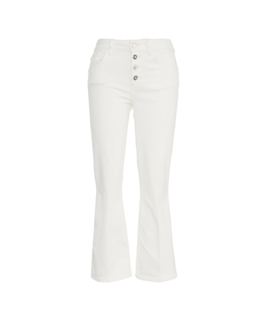Liu •jo Liu Jo High-waisted Bootcut Jeans With Flared Leg Design In White