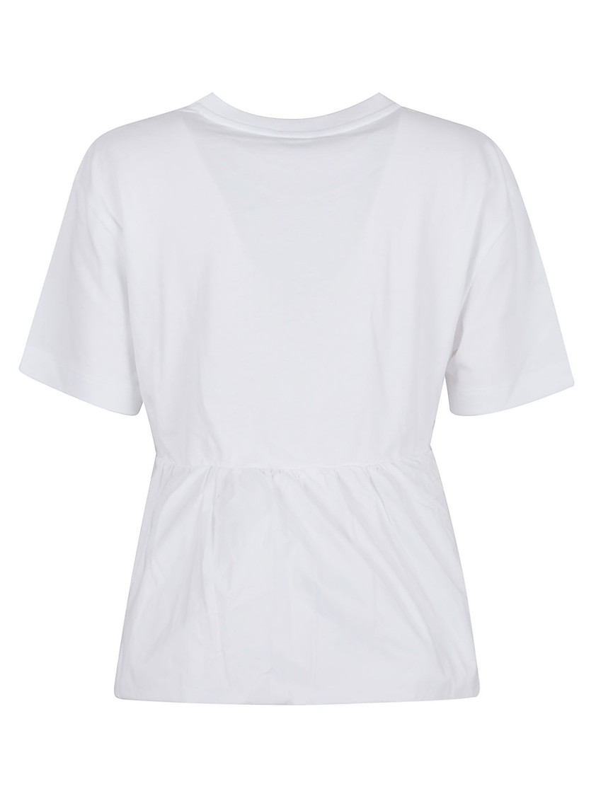 Shop Patou Mix Fabric Volume Tshirt