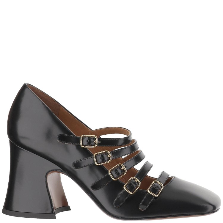 Chloé Janis Shiny Leather Pumps in Black | THE LIST