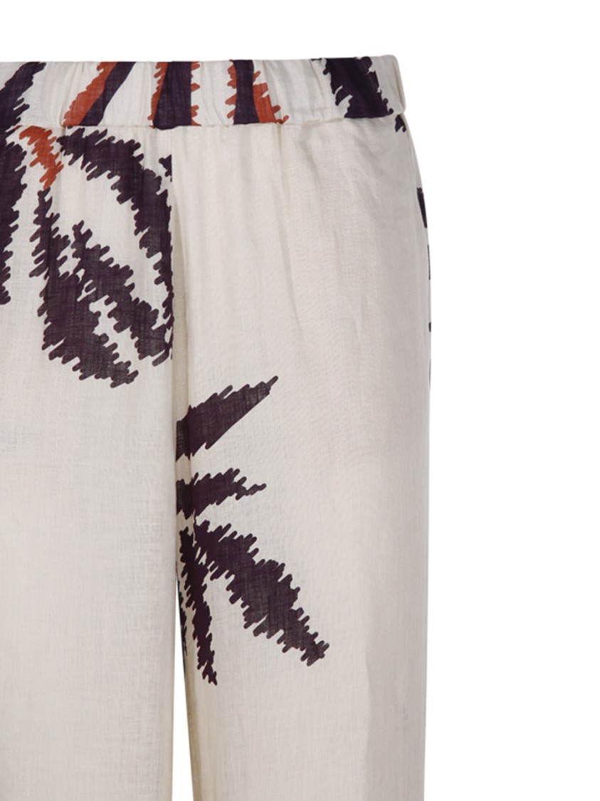Juan De Dios Printed Wide Leg Pants In Neutrals