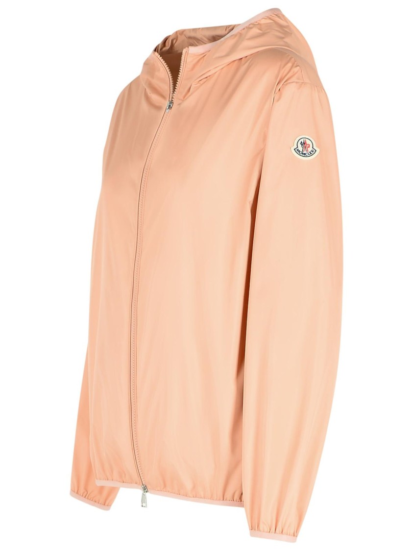 Shop Moncler Fegeo' Pink Polyester Jacket