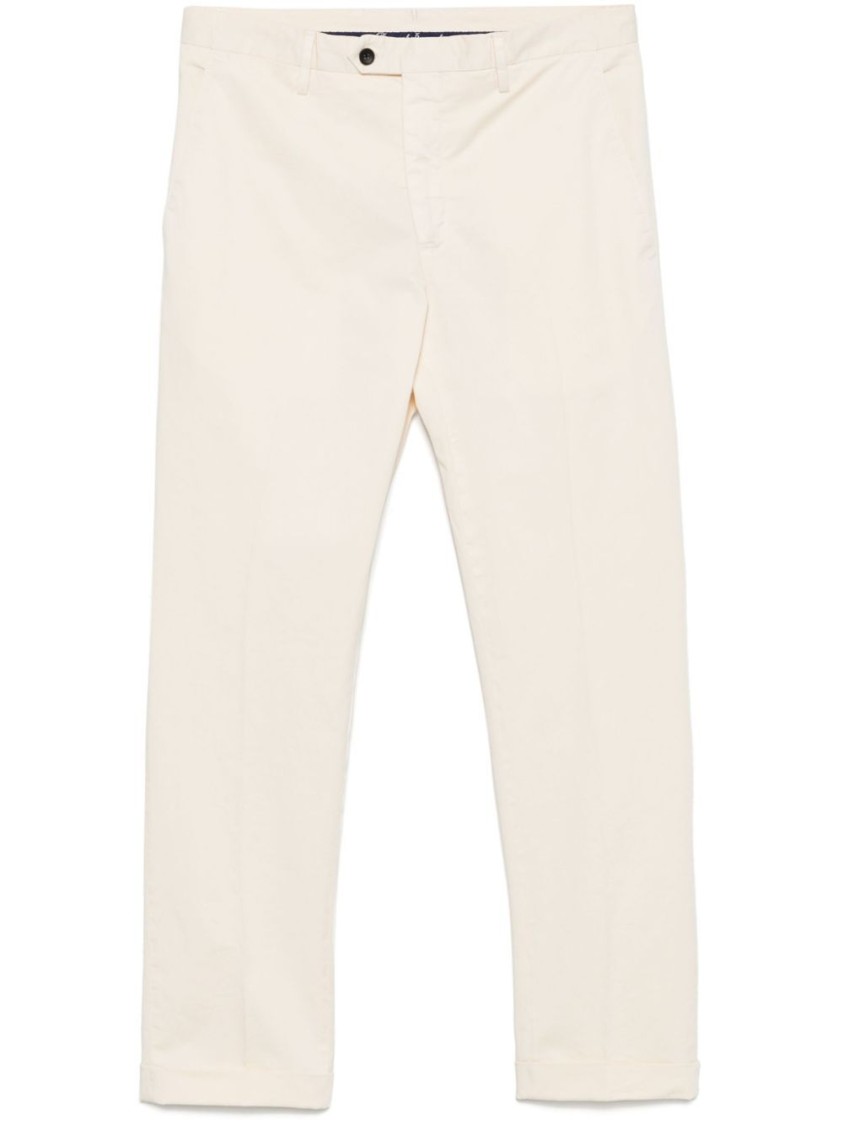 Drumohr Tapered Chinos In White