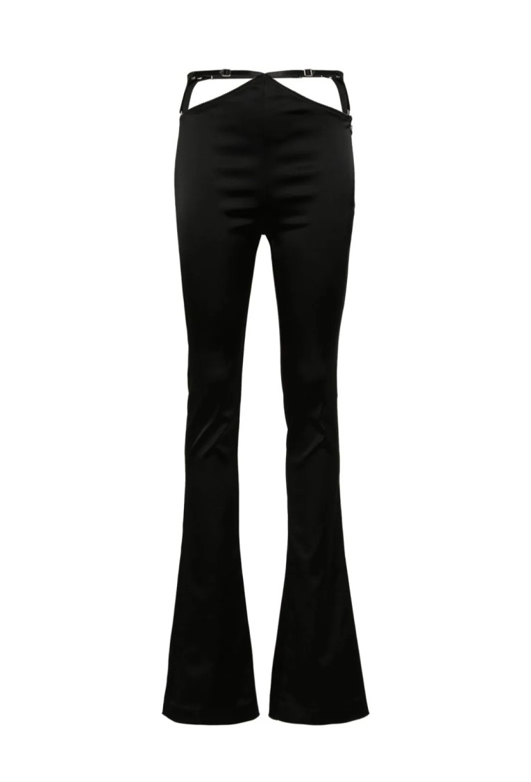 Attico The  Flared Hem Trousers