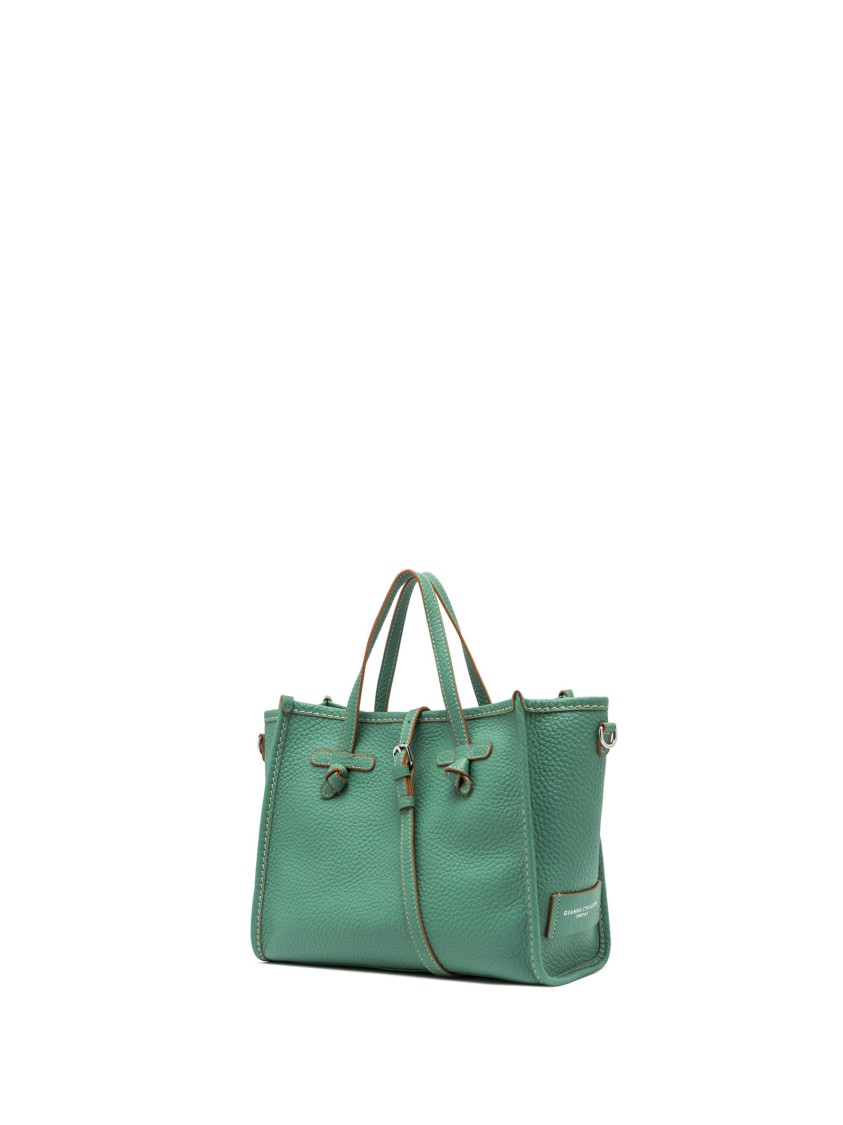 G.chiarini Marcella Marcella 32 Shopping Bag In Bubble Double Leather Mint