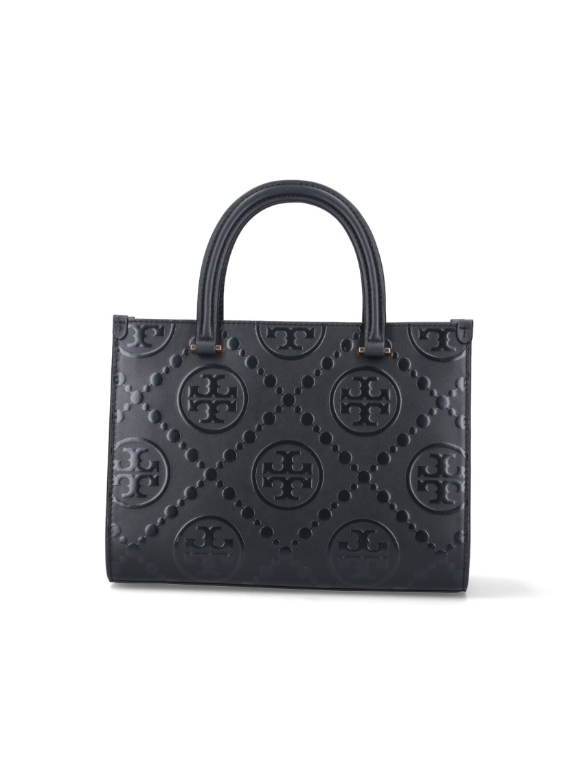 Tory Burch T Monogram Embossed Tote