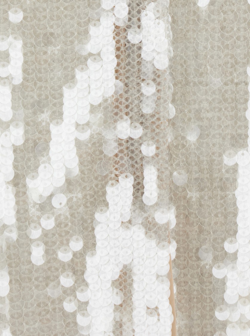 Shop Federica Tosi Metallic Shirt With Mesh Design