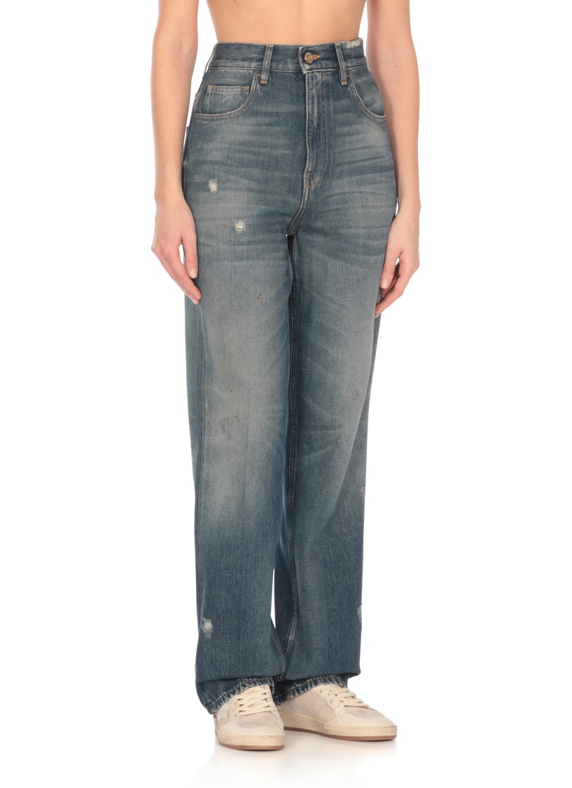 Shop Golden Goose Blue Norma Jeans