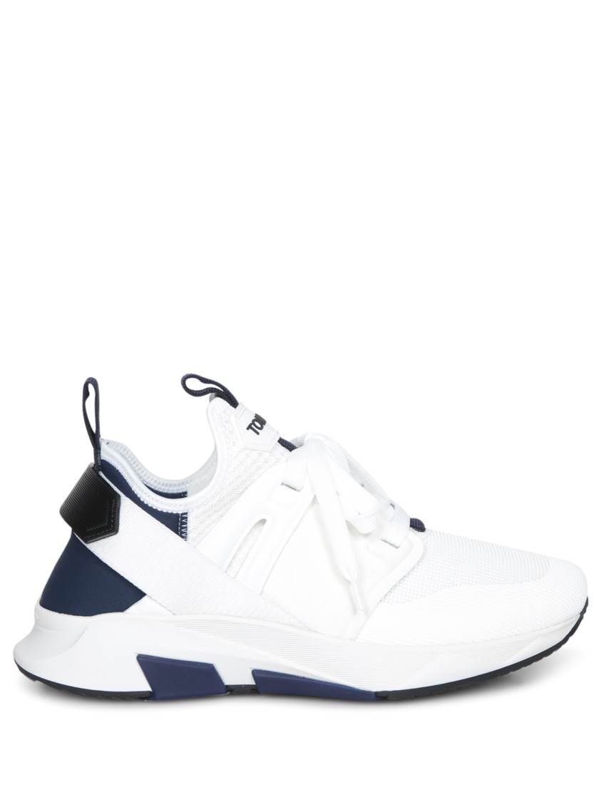 Tom Ford Two-tone Jago Sneakers In White
