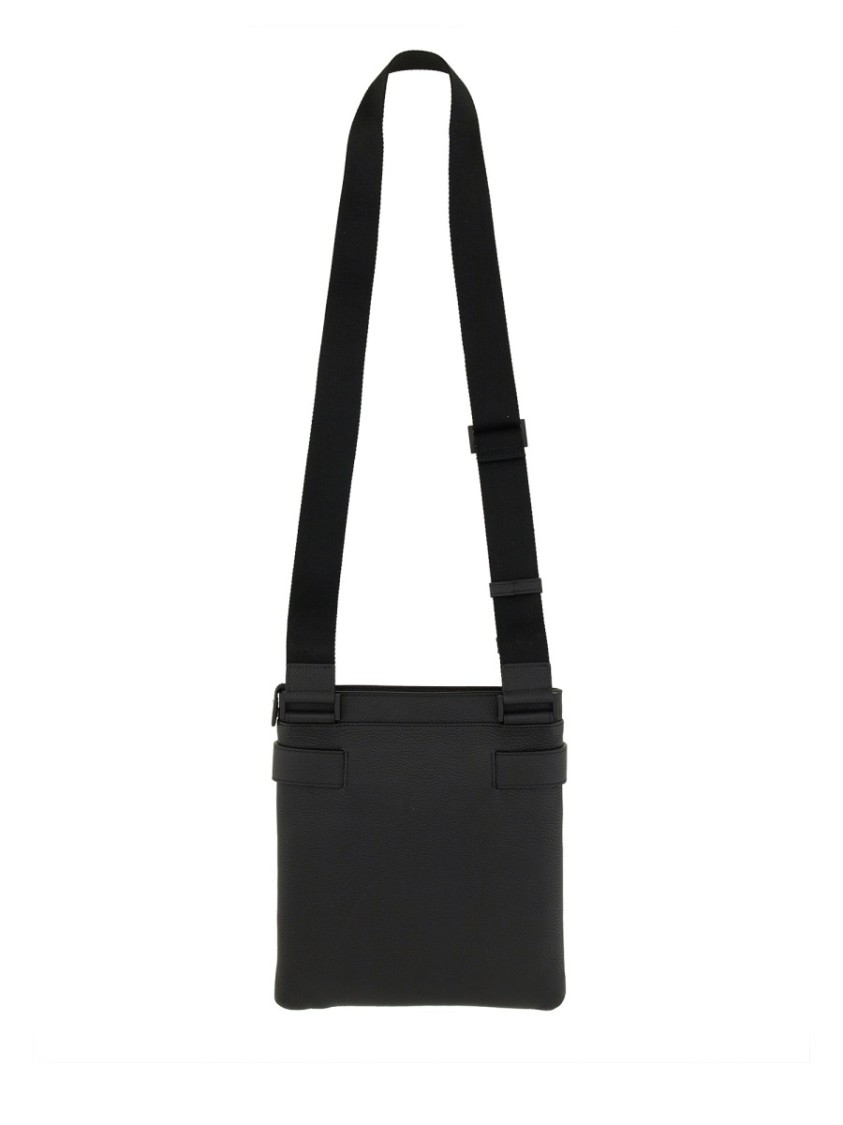 Shop Ferragamo Structured Black Shoulder Bag
