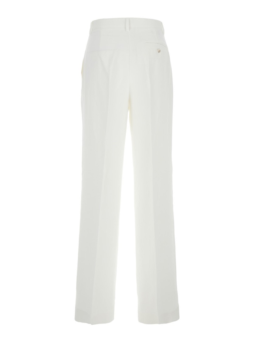 Pinko Wonderwall' White Pants With Belt Loops