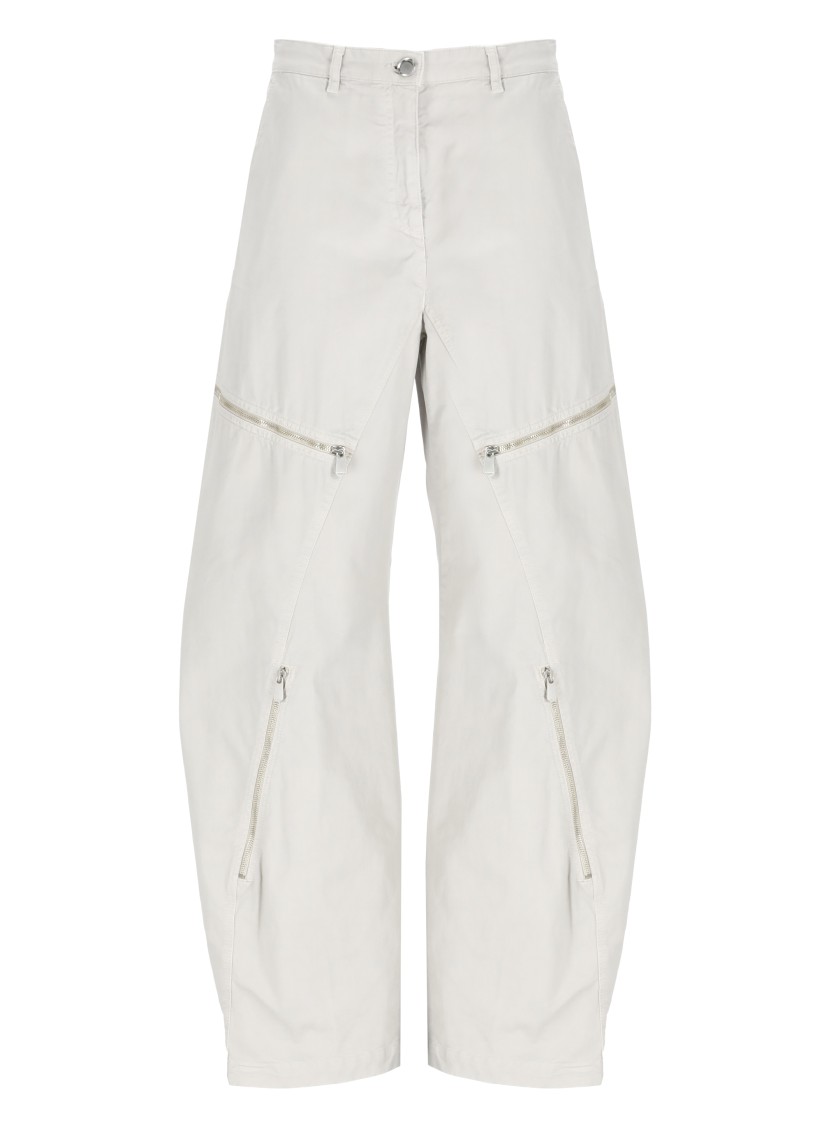 Pinko Grey Sere Nere Pants In White