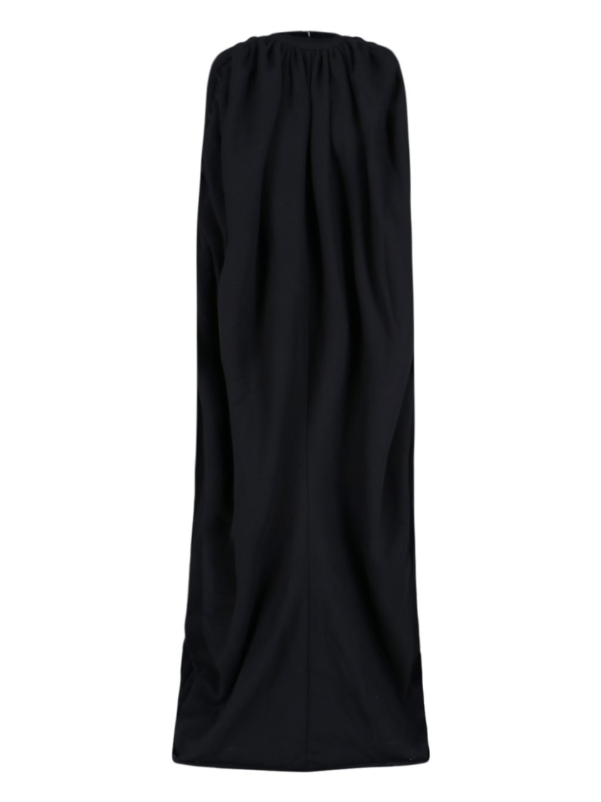 Duran Lantik Draped Maxi Dress In Black