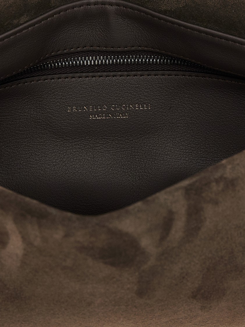 Brunello Cucinelli 'essence' Pouch In Black
