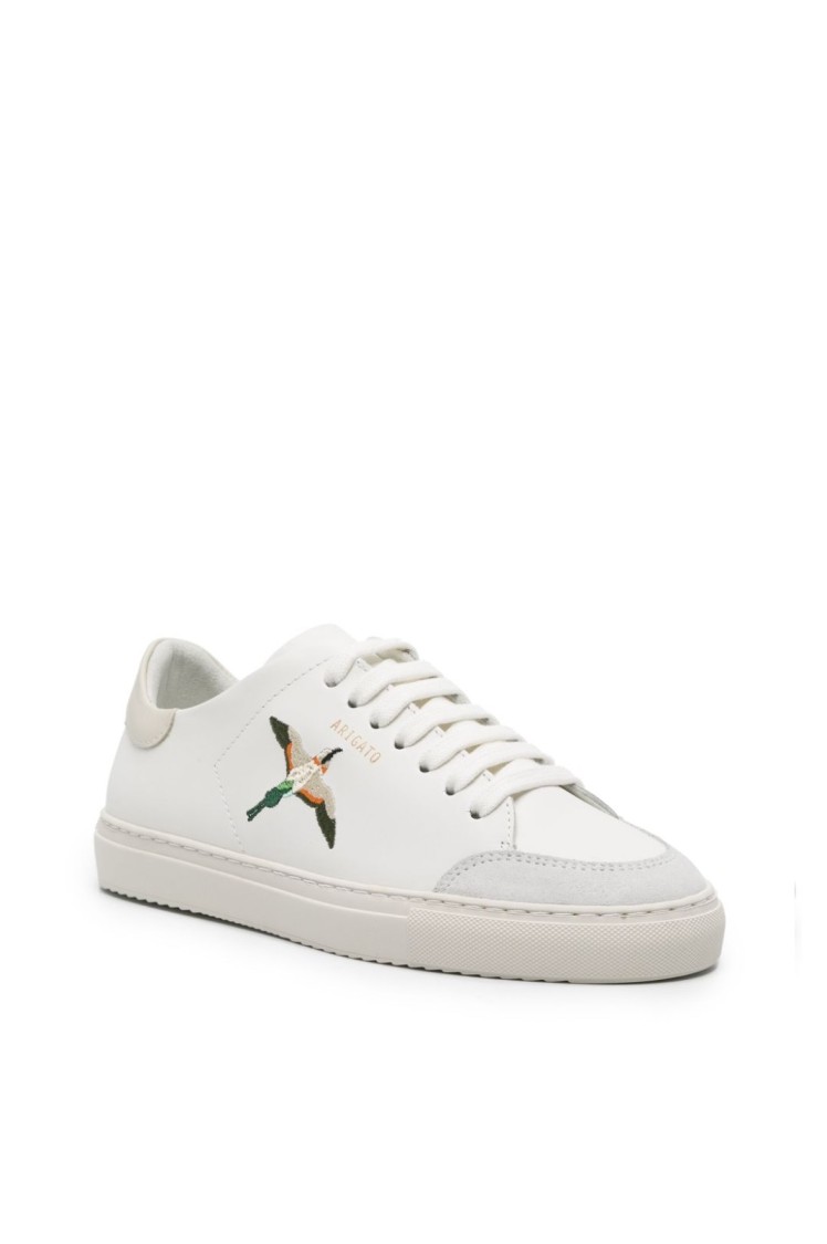 Axel Arigato Clean 90 B Bird Sneakers In White Leather In White