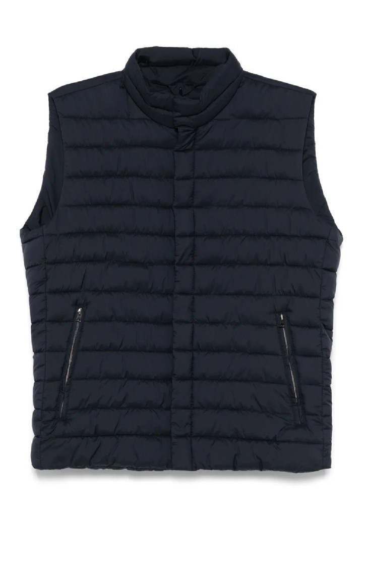 Herno Quilted Sleeveless Waistcoat With High Collar