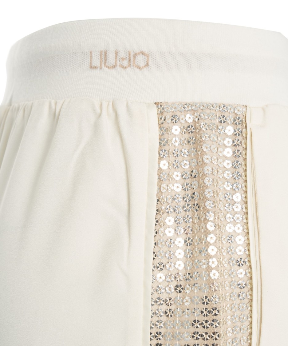 LIU •JO LIU JO JOGGERS WITH PAILLETTES AND SLIP POCKETS