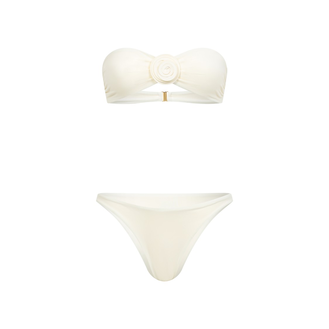 La Reveche Vesna Ivory Polyamide Bikini In Neutrals