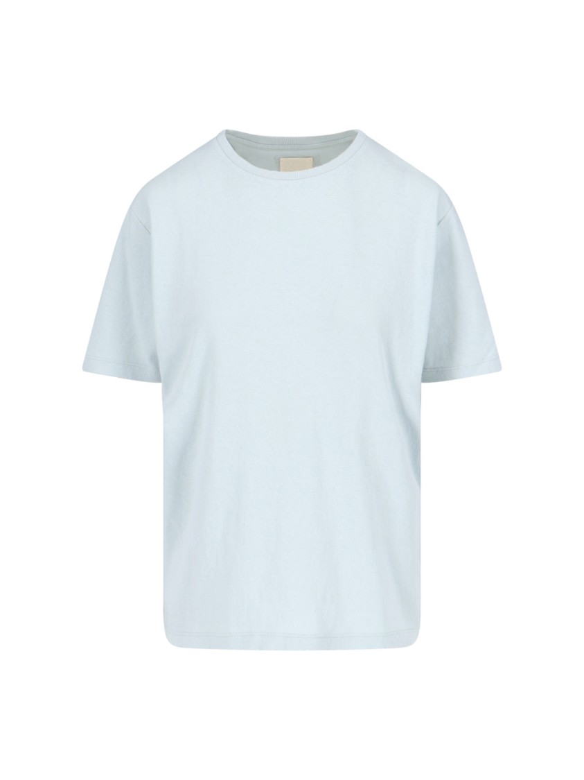 Khaite Logo T-shirt In Blue