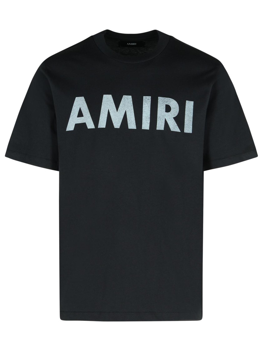 Amiri Logoed T-shirt In Black