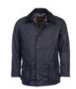 Barbour Classic Button-up Coat With Multi-pocket Design In Blue