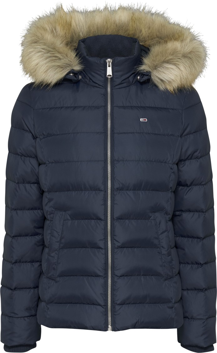 TOMMY JEANS TOMMY JEANS DOWN JACKET WITH REMOVABLE HOOD AND COZY FEATHER PADDING