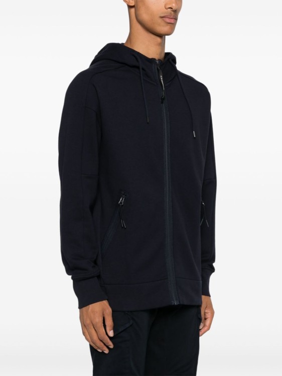 C.P. Company Goggles-Detail Zip-Up Hoodie in Blue | THE LIST
