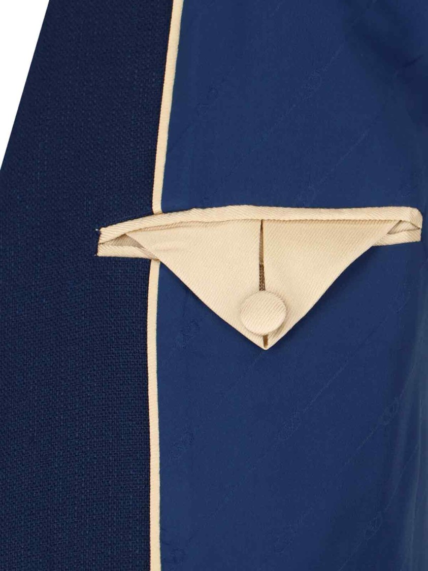 ボトムスその他 Valentino Navy Blue Single-Button Blazer With Red Bow Detail Bow-detail blazer in blue - Valentino | Mytheresa