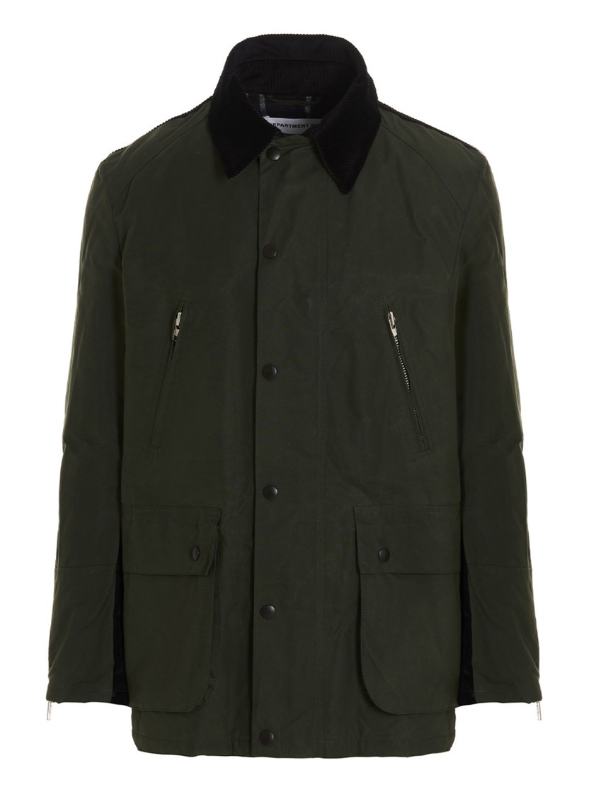 Department Five Department 5 'middle Barbour' Jacket In Black