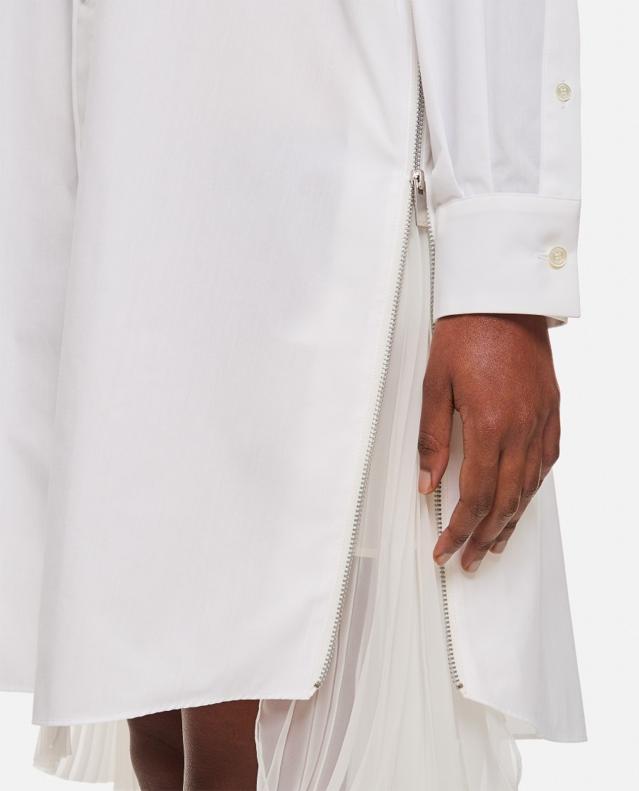 SACAI SACAI COTTON POPLIN DRESS
