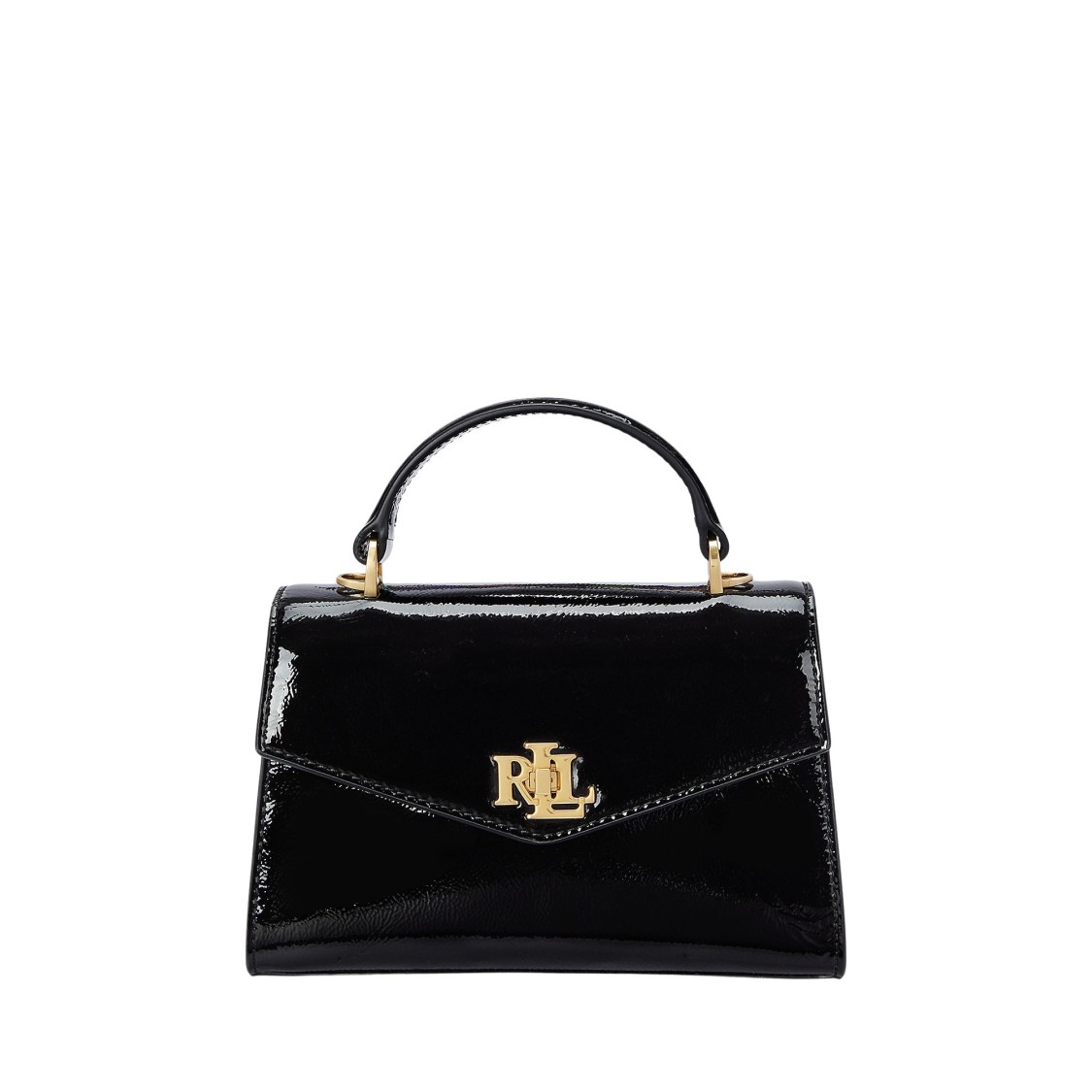 Ralph Lauren Lauren  Farrah Sm Satchel Small In Black