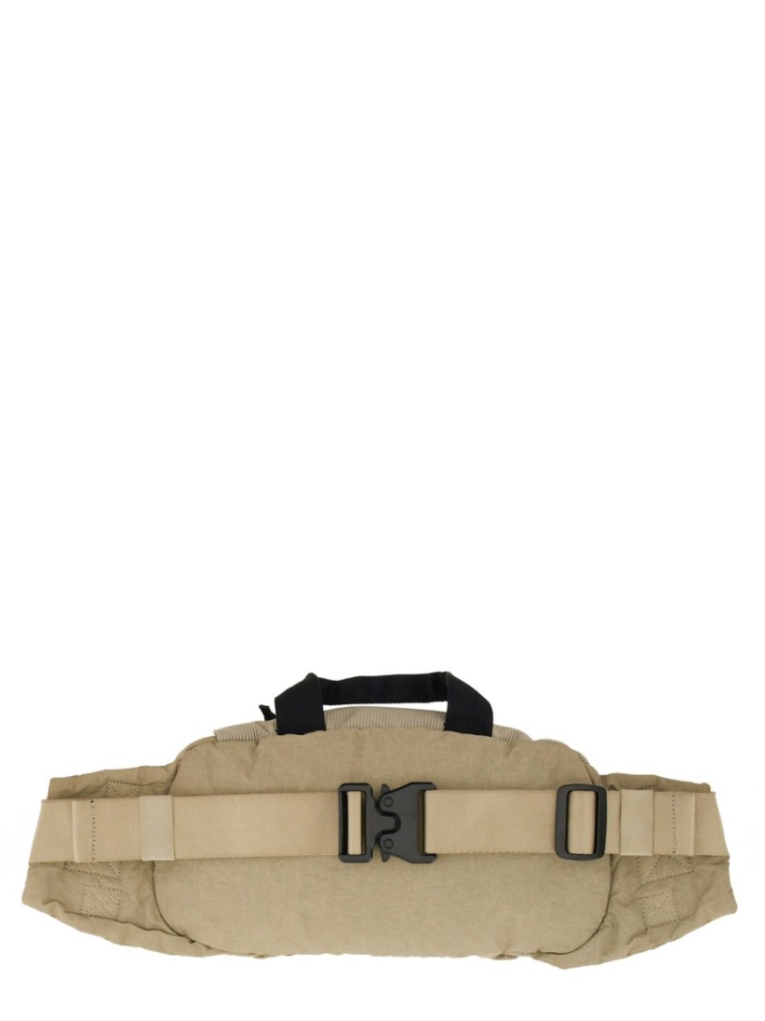 Shop C.p. Company Textured Canvas Pouch In Neutrals