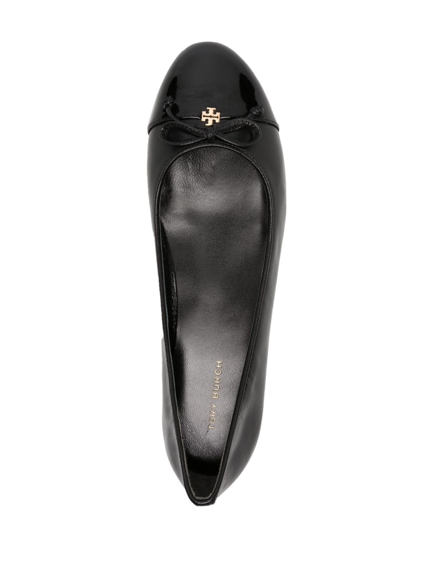 Tory Burch Cap-toe Ballet Flats In Black