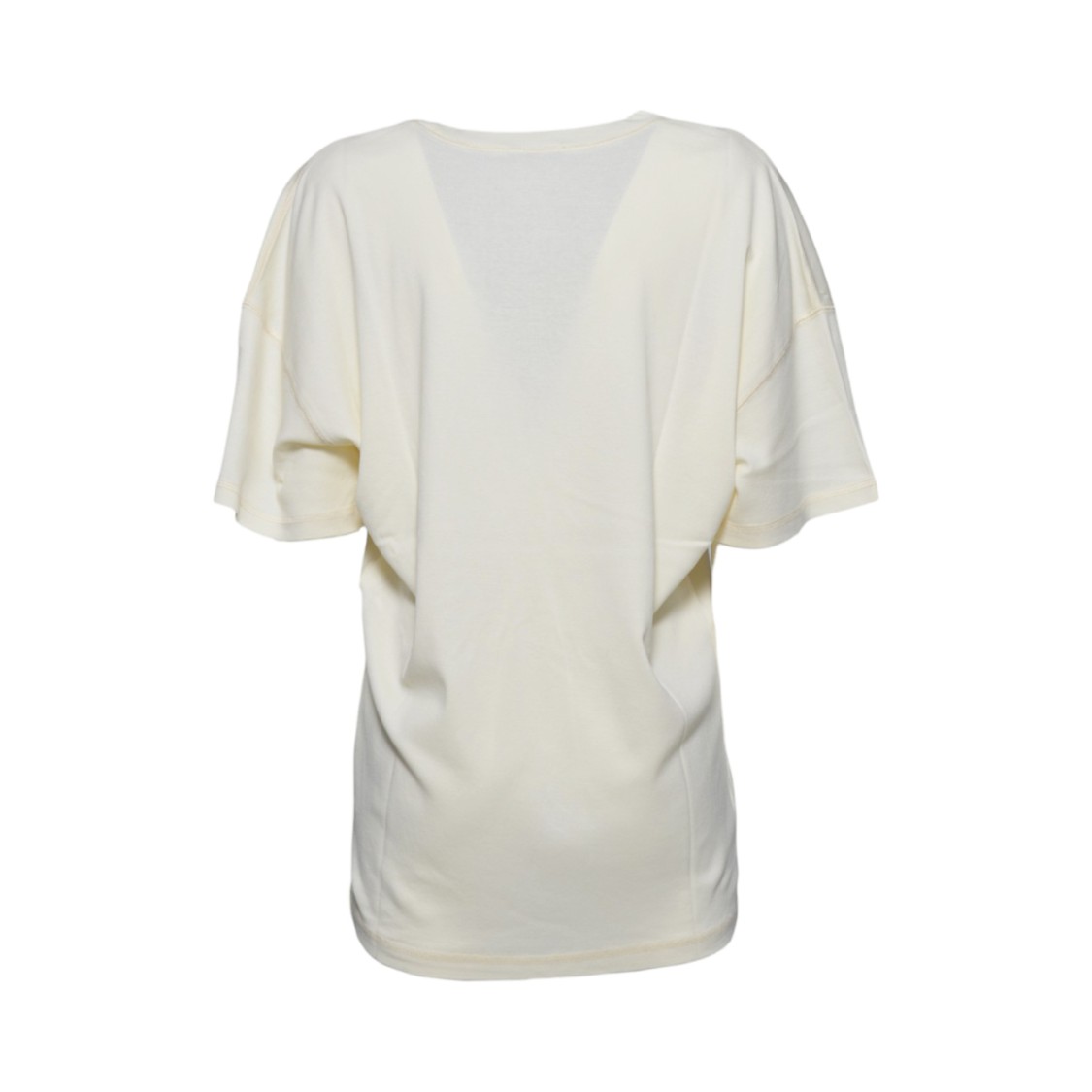 Lemaire Relaxed Fit Cotton Jersey T-shirt With Flat-lock Stitching In Neutrals