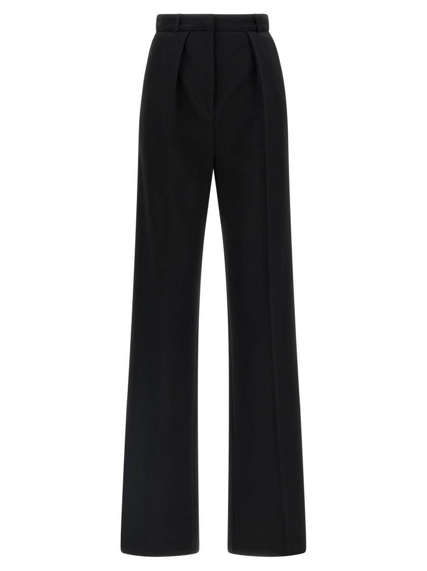 Elisabetta Franchi Tuxedo-effect Trousers Pants Black In Black