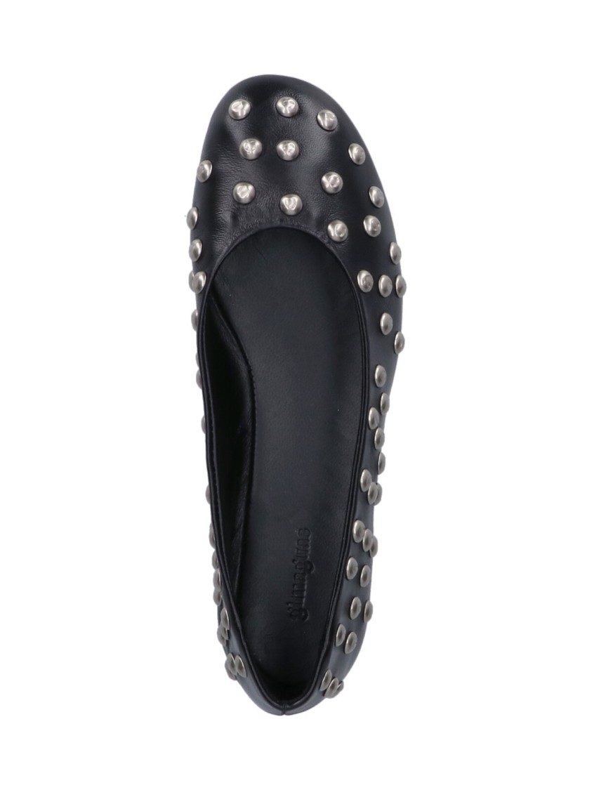 Shop Gimaguas Ballerinas With Studs – Black