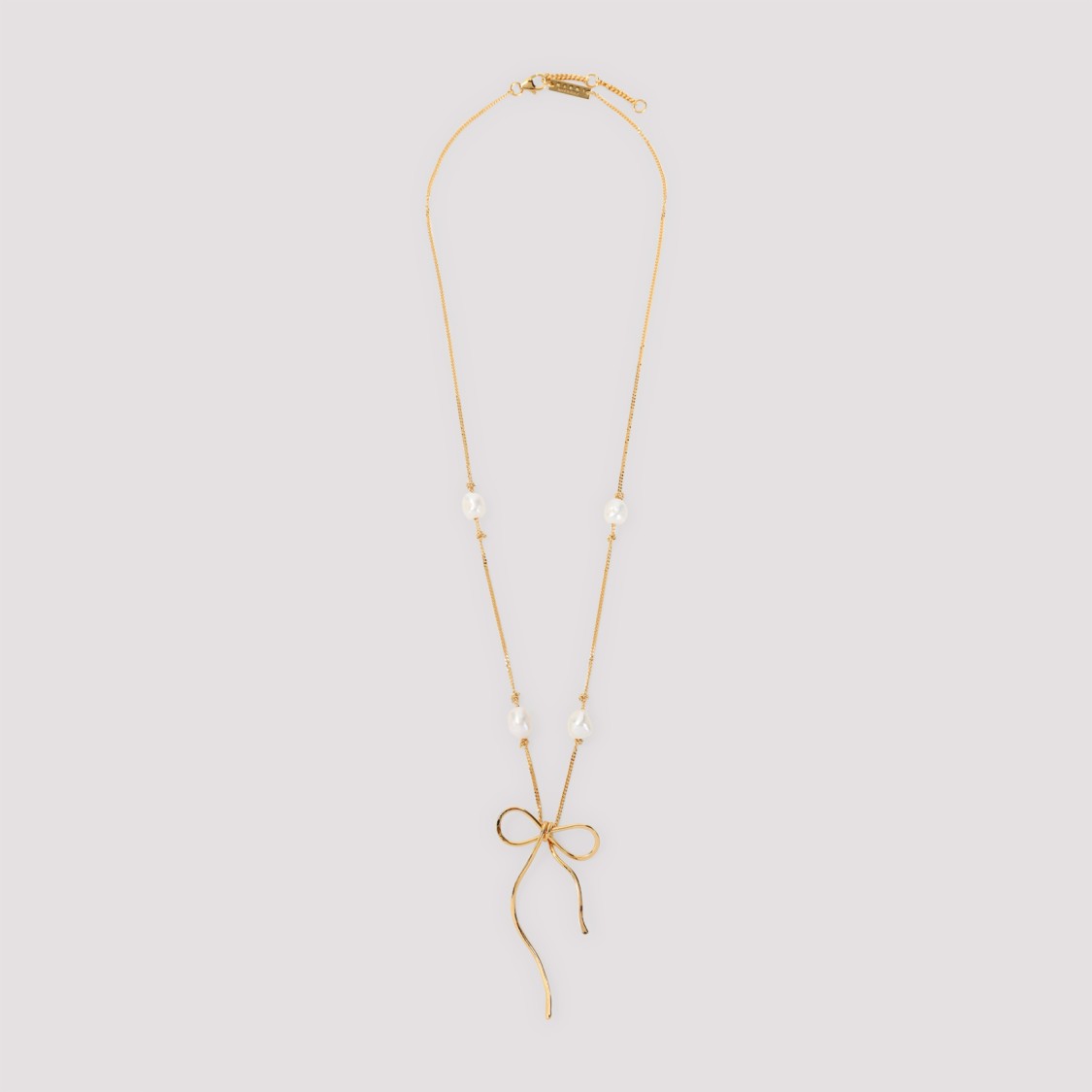 ネックレス・ペンダント Marni Gold Brass And Pearl Necklace Marni Gold Brass And Pearl Necklace in Gold | THE LIST